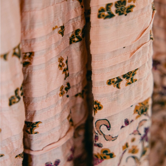 Anthropologie Printed Buttondown Drop-Waist Dress - Picture 5 of 5